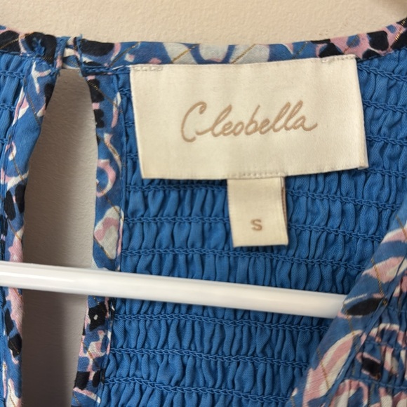 CLEOBELLA AUTUMN MIDI DRESS IN BLUE PAISLEY PRINT WITH POCKETS SIZE SMALL - Picture 12 of 15